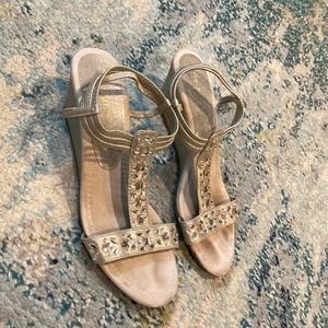 East Fifth sparkle wedge sandal
